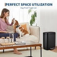 thumbnail image 6 of Roromall 12L Trash Can, with Lid, Step Pedal, Stainless Steel Trash Can with  Automatic Lowering and Soft Closing, Recycling Bin for Kitchen, Bathroom, Office, 6 of 8