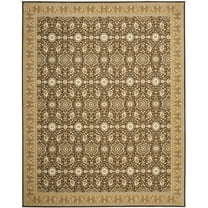 SAFAVIEH Treasures Emmalyn Floral Bordered Area Rug, Brown/Caramel, 8'9" x 12'