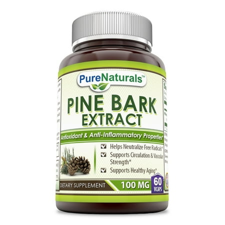 Pure Naturals Pine Bark Extract 100 Mg 60 VCaps