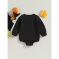 thumbnail image 4 of Bagilaanoe Newborn Baby Girl Halloween Romper Sweatshirt Long Sleeve Bodysuits Print Pullover 3M 6M 12M 18M Infant Casual Tee Tops, 4 of 8
