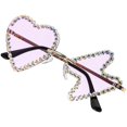 thumbnail image 4 of Funky Decorative Sunglasses Designed For Men And Women Perfect For Travelling And Driving With 1 Pair Violet Functional Use, 4 of 4