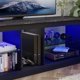 thumbnail image 5 of Furniture for Modern Tv Stand Living Room Furniture Luxury Black Marble Cabinet Table Console Cabinets Home My Lux Decor Round, 5 of 7
