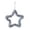 Silver, variant on Solid Five Pointed Star Hanging Pendant, Retail Store Corridor Ceiling Event Scene Arrangement, Sturdy Lightweight Shatterproof Plastic Material, Vivid Toned Patriotic National Holiday Decoration