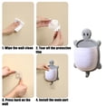 thumbnail image 4 of Turtle-Shaped Toothbrush Holder, Bathroom Wall-Mounted Rack, No-Drill Installation, Plastic Organizer, Pet-Friendly Design, 4 of 7