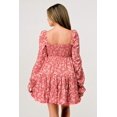 thumbnail image 2 of Smocked detail long sleeve tiered ruffle hem dress, 2 of 4