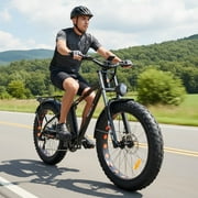 5TH WHEEL W29B 26 x 4 Fat Tire Electric Bike, 750W Motor Adult Ebike with 48V 15Ah Removable Battery, Electric Mountain Bicycle with 7 Speed, UL2849