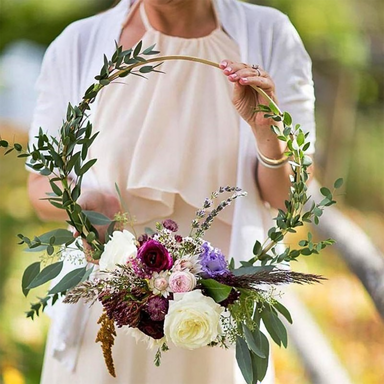 CRAFT HANGING HOOP Heart Floral Hoop Wedding Party Decor Flower Wreath  Frame $11.46 - PicClick AU