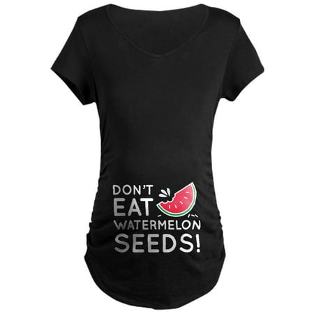 

CafePress - Watermelon Seeds Maternity T Shirt - Maternity Dark T-Shirt