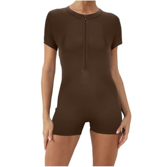 YOMACY Dames effen knoop wrap sport tank romper, atletische sarong