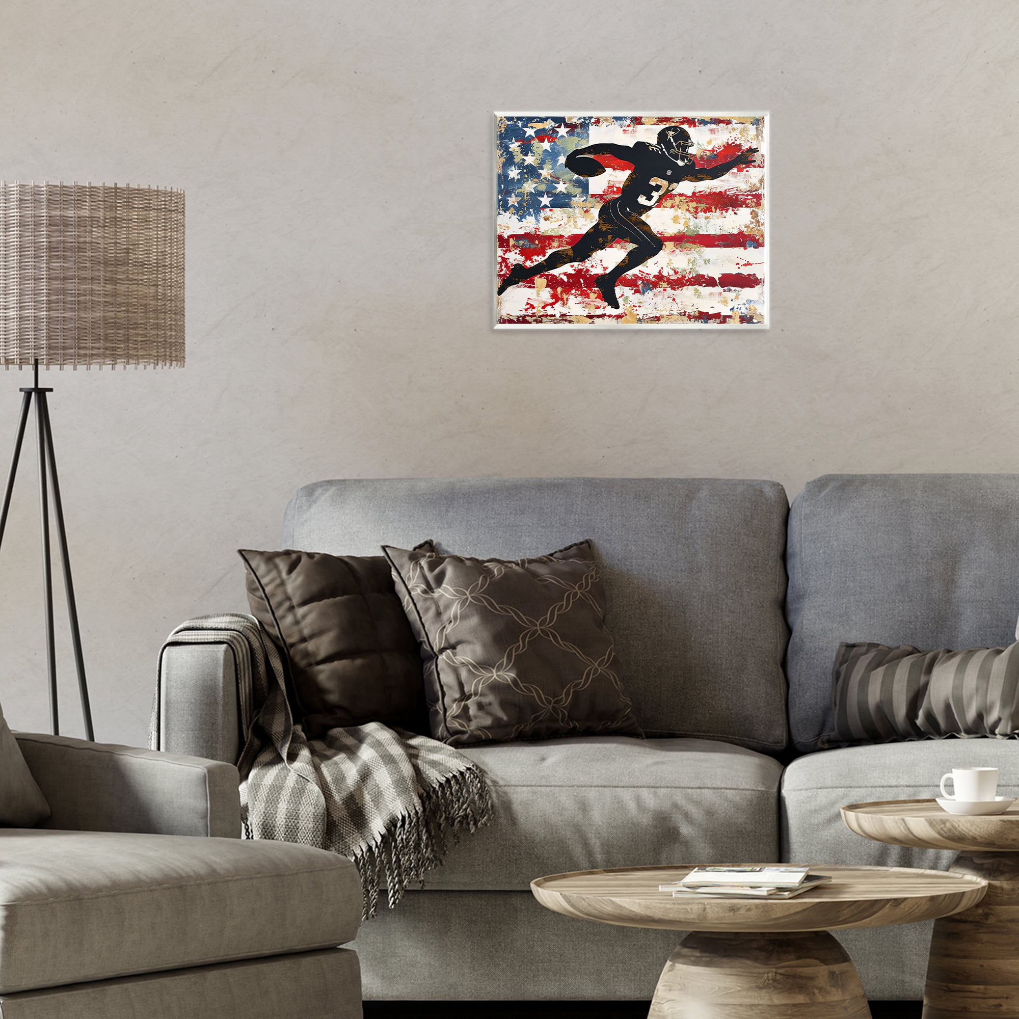 Stupell Industries Gridiron Glory Player Wall Plaque Art, design by Ray Powers