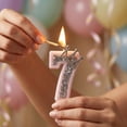 thumbnail image 4 of Digital Birthday Cake Number Candles– LED Light-Up Numeric Candlestick for Party Cake Decoration, 4 of 5