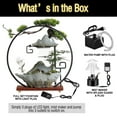 thumbnail image 6 of Practisol Tabletop Water Fountains Indoor Waterfall Fountains Bird LED Light Ring Backflow Incense Burner Mist Pump Indoor Zen Relaxation for Office, Living Room, or Bedroom, 6 of 7