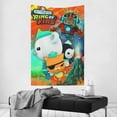 thumbnail image 4 of The Octonauts Tapestry Dorm Decor Wall Hanging Tapestries Window Curtain Picnic Mat Beach Blanket 60x40 Inch, 4 of 9