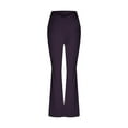 thumbnail image 5 of BLVB Women's Crossover Flare Leggings High Waisted Bootcut Yoga Pants Stretch Bell Bottoms Comfy Workout Gym Pants, 5 of 7