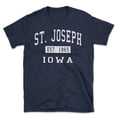 thumbnail image 1 of St. Joseph Iowa Classic Established Men's Cotton T-Shirt, 1 of 1