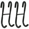 thumbnail image 1 of Utility Hook Black 2Pcs 4.7x2In Space-Saving Load-Bearing Bathroom, 1 of 1