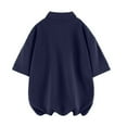thumbnail image 3 of Fznquz Plain Mens Polo Shirts Basic Casual Blue Polo Summer Oversized Men Shirts XXL, 3 of 3