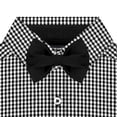 thumbnail image 2 of Creative Knitwear Infant and Toddler Long Sleeve Button Down Dress Shirt- Black, Gingham- Sizes 12M - 4T, 2 of 5