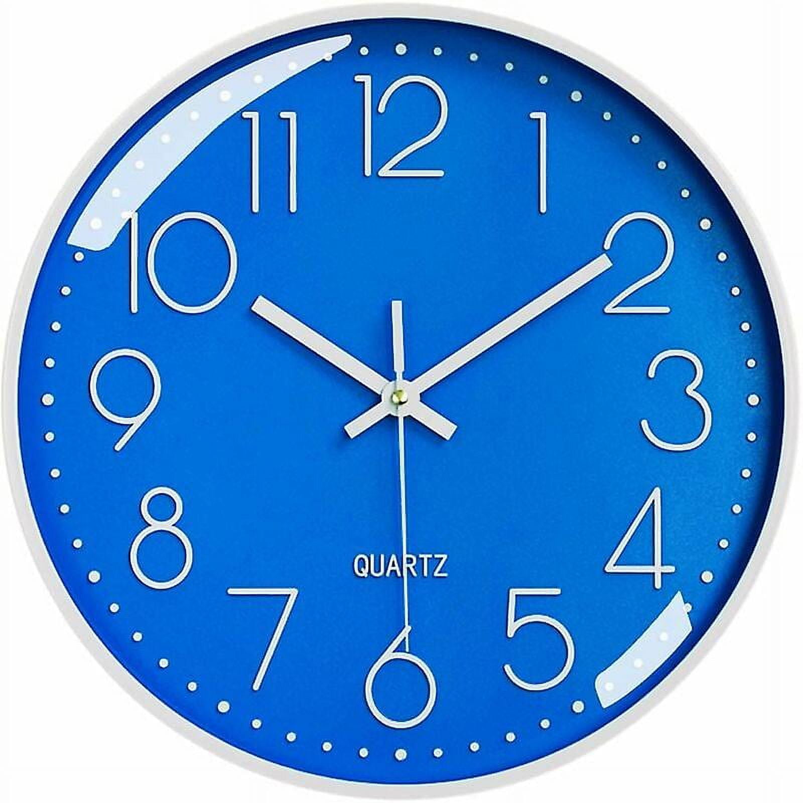 Silent Non Ticking Wall Clock, 30cm Arabic Numerals Decorative