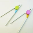 thumbnail image 6 of Plastic Learn Chopsticks Easy to Use Cheater Training Chopsticks for Children Adults Beginners, 6 of 7