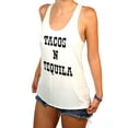 thumbnail image 2 of Shop Delfina Tacos and Tequila Women's Drinking Summer Print Racerback Tank Top, 2 of 5
