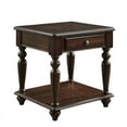 thumbnail image 4 of Lexicon Lovington Wood 1 Drawer End Table in Espresso, 4 of 8