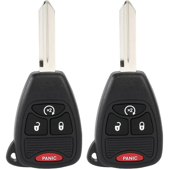 Key Fob Keyless Entry 2010-2017 for Jeep for Compass 2.0L, 2010-2017 for Jeep for Patriot 2.0L, 2010-2017 for Jeep for Patriot 2.4L OHT692713A (2 PCS) 4 buttons 315Mhz