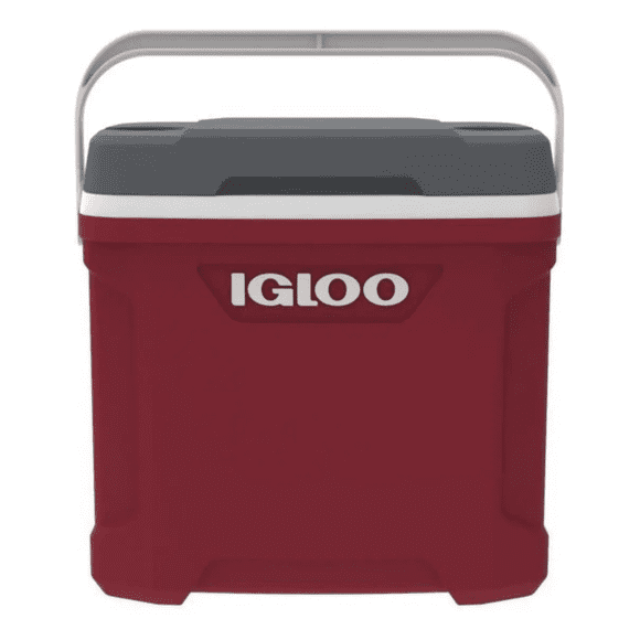 Hielera 30 Qt Latitude Roja Industrial 41 Latas Igloo Color Bordó