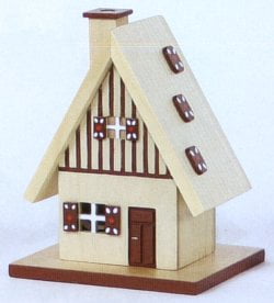 Made in Germany Mini Chalet Cabin Incense German Smoker Cone Incense Burner 