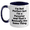 White/Navy, variant on Funny Forester Gifts, 'I'm Not Perfect But I'm A Forester And That's Basically The Same Thing' Two Tone Coffee Mugs for Men, Gifts from Friends for Father's Day
