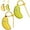 2PCS*Mix, variant on Banana Toothbrush Case, Portable Toothbrushprotector Cap Brush Pod Case With Toothpaste Dispense,Fun Banana Fruits Toothbrush Cover for Home Travel Outdoor Camping