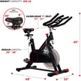 thumbnail image 2 of Bicicleta de Ciclismo Sunny Health & Fitness SF-B1805 con Transmisión por Correa Magnética Negro, 2 of 2