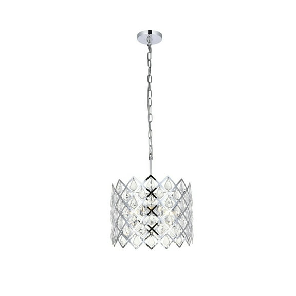 Lyla 13 inch pendant in chrome