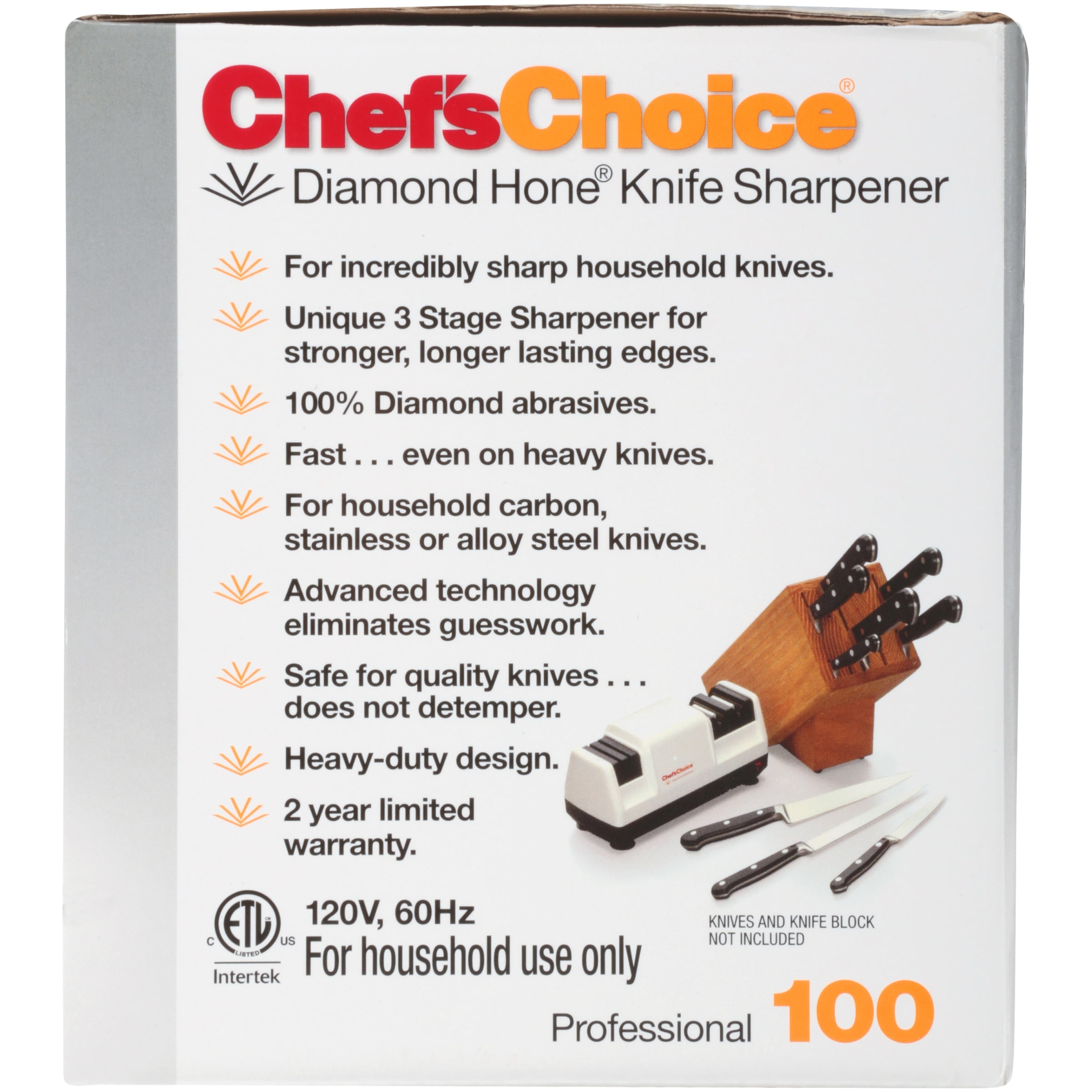 Edgecraft Chef's Choice® Diamond Hone® Sharp-N-Hone® Grey Metal
