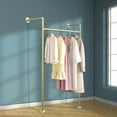 thumbnail image 3 of Clothes Rack, Gold Clothes Rack, Garment Display Rack 120x30x170cm, 3 of 7
