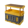 thumbnail image 1 of koolsoo Camping Storage Box Container with Wooden Lid for Traveling Barbecue Fishing Yellow, 1 of 9
