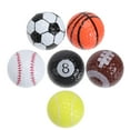thumbnail image 1 of COMPUKAS 6Pcs Bright Color Practice Balls for Golfing Exercise and Training, 1 of 6