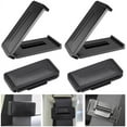 thumbnail image 1 of clips ajustables para cinturón de seguridad ABS, ajustador duradero, bloqueo universal para cinturones de seguridad de coche para niños y adultos, color negro., 1 of 5