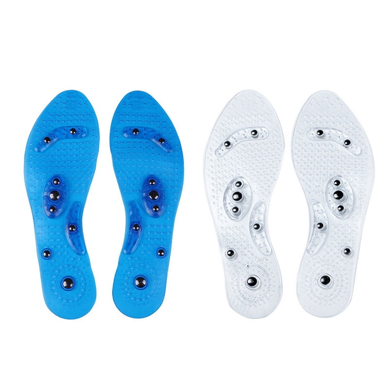 Women Mens Magnetic Therapy Insole Shoes Pads Silicone Anti-Fatigue Foot Massage 