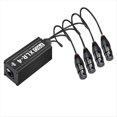 thumbnail image 1 of Extensor de Cable de Red de Audio XLR y de 4 Canales, Extensor de Señal de Red DMX512 para Estudio de Iluminación y Sonido de Escenario C, 1 of 5