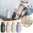 thumbnail image 1 of Fiudx Jarra de Acero Inoxidable de 1 Galón, 1000 Ml, Aislada Al Vacío, para Bebidas Frías y Calientes, Tapa de Boca Ancha Antifugas, Diseño Resistente Al Sudor, Ideal para Viajes, Camping y Deportes,, 1 of 5