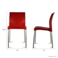 thumbnail image 3 of Sillas para Comedor Mundo In Juego de 4 Sillas Vivanti Rojo, 3 of 8