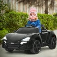 thumbnail image 2 of Costway 12V Kids Ride On Car 2.4G RC Electric Vehicle w/ Lights MP3 Openable Doors Black, 2 of 8