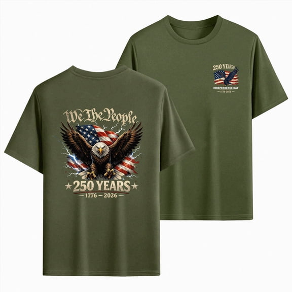UngA 250th Anniversary USA Shirts for Men American Flag T-Shirt 4th of July Shirt 250 Years Tops Birthday Patriotic Short Sleeve T Shirts for Man (AG,M)