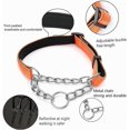 thumbnail image 2 of Martingale Collars For Dogs,reflective Nylon Adjustable Stainless Steel Chain Collar For Small Medium Large Dogs S Orange, 2 of 5