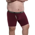 thumbnail image 3 of INNERSY Big Men's Cotton Boxer Briefs with Mesh Fly XL-5XL 4-Pack(XL,Dark), 3 of 9