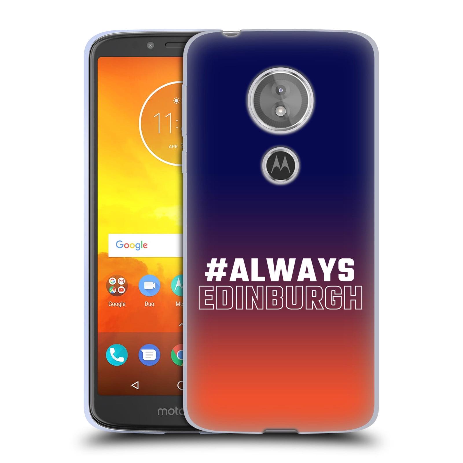 OFFICIAL EDINBURGH RUGBY 2018/19 LOGO SOFT GEL CASE FOR MOTOROLA PHONES