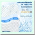 thumbnail image 3 of ArcticSleep Gel Memory Foam Knee Pillow - Ice Silk Cover, Strap, Back Hip Pain Relief, Spine Alignment, Sciatica Support, Surgery Recovery, Pregnancy Comfort, 3 of 4