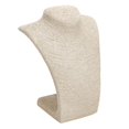thumbnail image 2 of Linen Necklaces Pendant Portrait Showcase Display Shelf Window Stand Jewelry Pendants Bust Mannequin Holder Rack Organizer Khaki S, 2 of 4