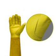 thumbnail image 3 of Sheepskin gardening gloves long labor protection gloves anti-stab anti-cut flower special art protective garden thick wear-resistant forestry gloves, 3 of 5